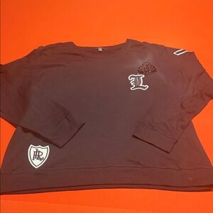 Lauren Ralph Lauren black Crewneck with Embroidered Accents